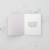 Carte Fille d'anniversaire avec des pensées dans un pot (Intérieur)