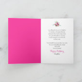 Carte Fille d'anniversaire Belles fleurs Chaussure de ha (Intérieur)