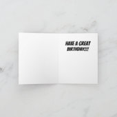 Carte fille d'anniversaire chaude (Intérieur)