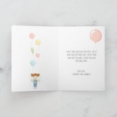 Carte Fille d'anniversaire dans les couloirs rouges (Intérieur)