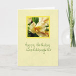 Carte Fille d'anniversaire Lily jaune<br><div class="desc">Beau lis jaune sur cette carte d'anniversaire pour petite-fille.</div>