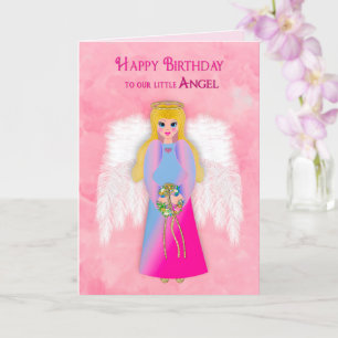 Carte Fille d'anniversaire Notre Ange Angélique Angel