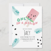 Carte Fille d'anniversaire Pastèque / Une dans un Melon (Devant)