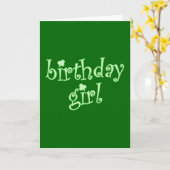 Carte Fille d'anniversaire pour les filles (Fleur jaune)