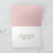 Carte Fille d'anniversaire sur banc avec cerf-volant (Intérieur)