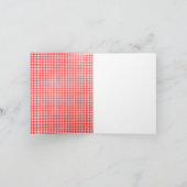 Carte fille dans le champ de blé avec ballon rouge (Intérieur)