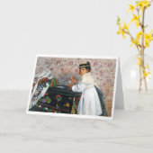 Carte Fille dans un Casquette, Edgar Degas (Fleur jaune)