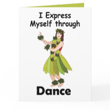 Fille danseuse de hula s'exprimant à travers la da