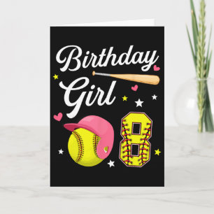 Carte Fille de 8 ans de naissance tendrell Huitième jour