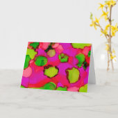 Carte Fille de bonbons (Fleur jaune)