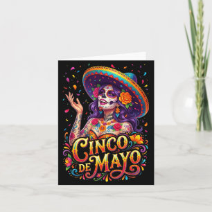 Carte Fille de Cinco De Mayo Fête Mexicaine 5 Mai _5