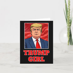 Carte Fille de Donald Trump Drôle Grand Président d'Amér