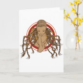 Carte Fille de Dreadlock (Fleur jaune)