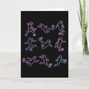 Carte Fille de football Femmes Jeunesse