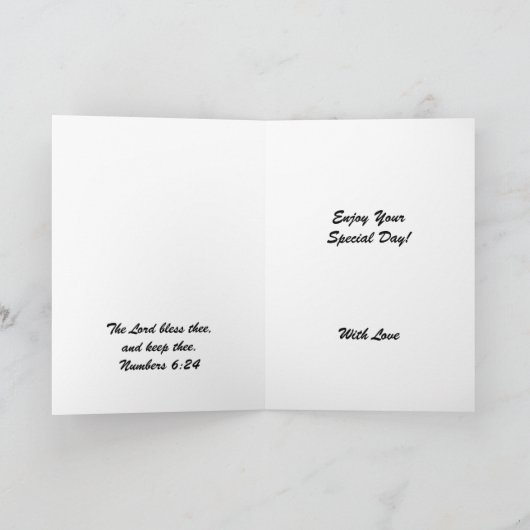 Carte Fille de joyeux anniversaire (Intérieur)