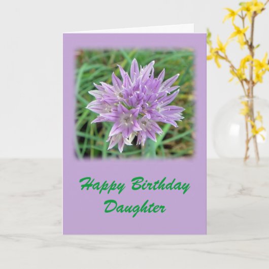 Carte Fille de joyeux anniversaire (Fleur jaune)