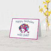 Carte Fille de la Nature Sauvage (Fleur jaune)