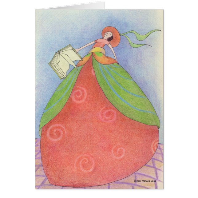 Carte fille de livre (Devant)