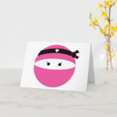 Carte Fille de Ninja (Fleur jaune)