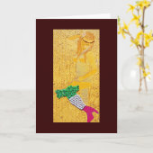 Carte Fille de pâtes italiennes (Fleur jaune)