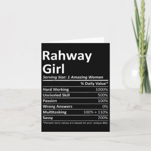 Carte Fille de Rahway Nj New Jersey Drôle Cité Maison Ra