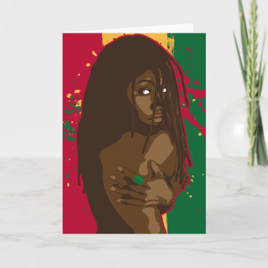 Carte Fille de Rasta (Devant)
