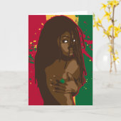 Carte Fille de Rasta (Fleur jaune)