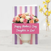 Carte Fille de Roses Adorables (Fleur jaune)
