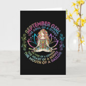 Carte Fille de Septembre Féminin L'Âme d'une Gitane Anni (Fleur jaune)