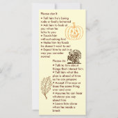 Carte Fille de Thanksgiving autiste (Dos)