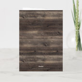 Carte Fille de tournesol rustique en droit 50e anniversa (Dos)