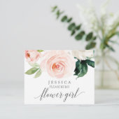 Carte Fille des Fleurs - Accepterez-vous d'être ma (Debout devant)