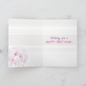 Carte Fille domestique Manga pour Anniversaire (Intérieur)