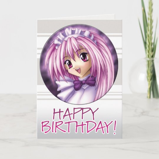 Carte Fille Domestique Manga Pour Anniversaire Zazzle Be