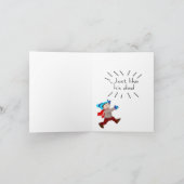 Carte fille drôle en droit Noël (Intérieur)