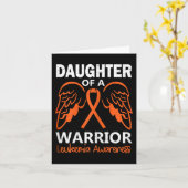 Carte Fille d'un guerrier de la leucémie Angel de sensib (Fleur jaune)