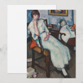 Carte Fille en blanc | Samuel John Peploe (Devant / Derrière)