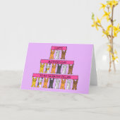 Carte Fille en droit Bonne fête des mères chats mignons (Fleur jaune)