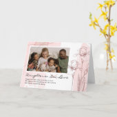 Carte Fille en droit Fête des mères | Photo florale (Fleur jaune)