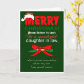 Carte Fille en droit Noël (Fleur jaune)