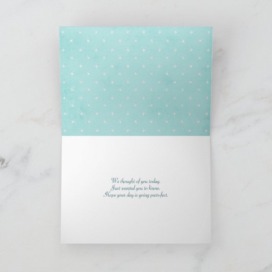 Carte fille et chat tabby (Intérieur)