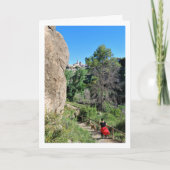 Carte Fille et chien à Ruta del Agua, Chelva, Valence (Devant)