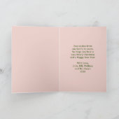 Carte fille et sapin de Noël à l'ancienne (Intérieur)