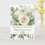 Carte Fille et son en droit Mariage Anniversaire Roses (Fleur jaune)
