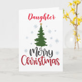 Carte FILLE EXTRAORDINAIRE à **NOËL** (Fleur jaune)