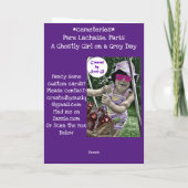 Carte Fille fantomatique Paris (Dos)