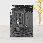 Carte Fille fantomatique Paris (Fleur jaune)