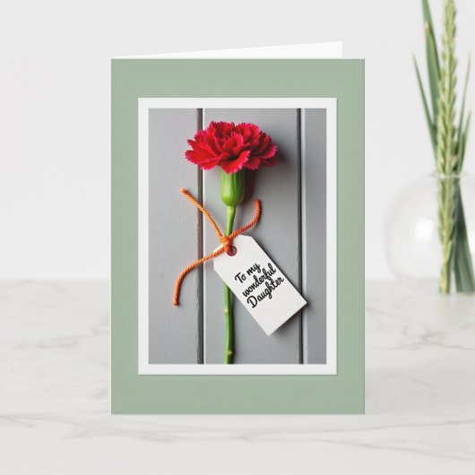 Carte fille Fleur de Crimson (Devant)