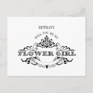 Carte Fille Fleur Fleurir Cadre Ancien