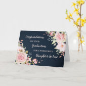 Carte Fille florale en droit Félicitations Graduation (Fleur jaune)